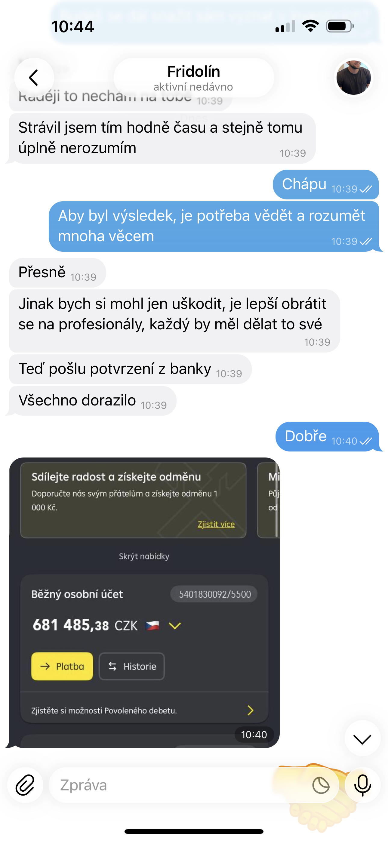 Ukázka zkušenosti uživatele 1 z 8